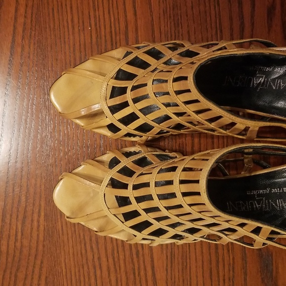 Stunning Yves Saint Laurent Cage Heels Sandals 39 - Picture 7 of 15